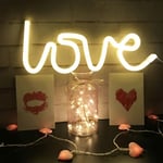 Groofoo - Néon Love Signs Light led Amour Art Décoratif Signe de Chapiteau - Décoration Murale/Décoration de Table pour Fête de Mariage Salle Enfants