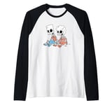 The Simpsons Bart and Lisa Skeletons Treehouse of Horror Raglan Baseball Tee