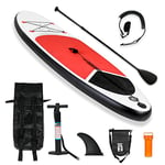 Ribelli Planche de Stand Up Paddle Gonflable 305x78x15 cm Ultra Légère Tout Inclus ISUP, Pagaie Réglable, Pompe, Sac à Dos Sup, Laisse, Sac étanche:XXL 320x84x15 cm