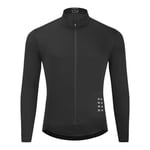 Homme Veste De Cyclisme,Légère Sports Vélo Jersey Coupe-Vent Manche Longue Veste Running,avec Matériaux Réfléchissants pour Cyclisme à Randonné,Course à Pied(Size:XX-Grand,Color:Noir)