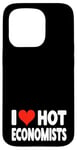 Coque pour iPhone 15 Pro I Love Hot Economists Heart – Husband Micro Marco Economics