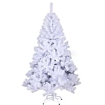 EINFEBEN Sapin de Noël Sapin artificiel unique décoration de Noël ignifuge pour la décoration de Noël 1.8m blanc