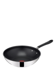 Jamie Oliver Home Cook Stainless Steel Non-Stick Wok, 28cm