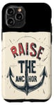 Coque pour iPhone 11 Pro Superbe costume de discours pour marin Raise the Anchor