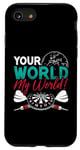 iPhone SE (2020) / 7 / 8 Your World My World Bullseye Darting Dart Tournament Darts Case