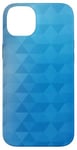 Coque pour iPhone 14 Plus Polygone Géométrie Océan Bleu Dégradé