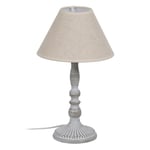 Bordslampa Beige Grå 60 W 220-240 V 20 x 20 x 34 cm