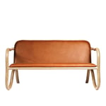 Made by choice - Kolho two-seater, Natural cognac leather - Sofaer - Matthew Day Jackson - Brun,Tre farget