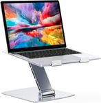 Support Ordinateur Portable Pliable, Support Pc Portable Aluminium Ergonomique, Laptop Stand Compatible Avec Macbook Air Pro, Xps Et Plus D'Ordinateurs Portables 10-16 Pouces