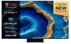 TCL 75C805K 75" QLED Mini LED 4K HDR Premium Smart TV