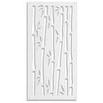 Panneau en PVC ajouré Pare soleil - BAMBU - blanc - 73x148 cm