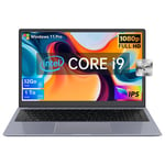 PC Portable Intel® Core™ i9-8950HK, 32Go RAM, 1 To SSD, 15,6'' FullView, Windows 11 Pro, Ordinateur Portable Clavier AZERTY Gris