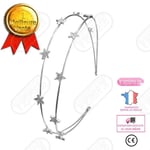 LSC® Silver Metal Faux Rhinestone Pannband Hårbåge Pentagram Pannband All match Fashion Girls