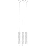 WMF 6008979990 Baric Strohhalm Bürste 3 Stück, 20 cm Cleaning Drinking, Metal, Glass Straws, Milk Hose, Shisha Brush, 18/8 Stainless Steel