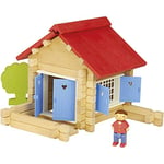 Jeujura - 8031- Jeux de Construction-la Maison en Bois - 70 Pieces