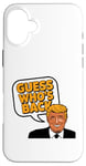 Coque pour iPhone 16 Plus The Comeback Commander : l'inauguration de Donald Trump