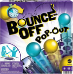 Mattel ​BOUNCE-OFF POP-OUT Party Game for Family, Teens, Adults with 16 balls