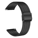 Quick Release Watch Strap, Stainless Steel Watch Straps with Metal Buckle and Clasp, Smart Watch Band for Men and Women, Compatible for Galaxy, Garmin, Withings, Huawei, Amazfit and Seiko Watches