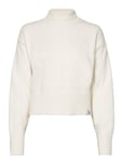 Calvin Klein Jeans Boucle High Neck Sweater Kräm