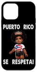 Coque pour iPhone 12 mini Puerto Rico Se Respeta! Couronne de princesse afro Boricua pour bébé