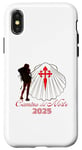 Coque pour iPhone X/XS Camino Del Norte 2025 Saint-Jacques-de-Compostelle