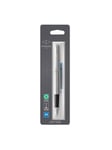 Parker Jotter Fountain Pen | Stainless Steel with Chrome Trim | Medium Nib Blue Ink | Blister Pack