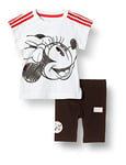 Adidas Inf Dy mm Sum Tracksuit - Top: White/Vivid Red Bottom: Black, 6-9m