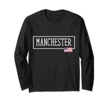 Manchester City USA Flag State Travel US America Women Men Long Sleeve T-Shirt