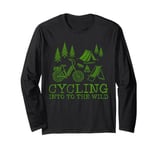 Cycling Into The Wild Camping Adventure Long Sleeve T-Shirt