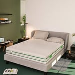 Baldiflex - Matelas Hybride Green Spring - 800 Ressorts et 3 cm Mousse à mémoire de Forme - mesure 160x200 cm