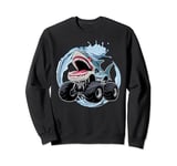 Monster Truck Sharks Are My Jam Shark Monster Truck Birthday Sweatshirt