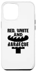 Coque pour iPhone 15 Plus Rouge Blanc et Barbecue - Amusant BBQ Lover