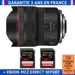 Canon RF 10-20mm f/4 L IS STM + 2 SanDisk 128GB Extreme PRO UHS-II SDXC 300 MB/s + Ebook '20 Techniques pour Réussir vos Photos' - Objectif Canon RF