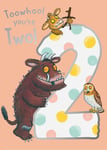 The Gruffalo Toowhoo you're Two! 2nd Birthday Card Gruffalo's Child Owl Age 2