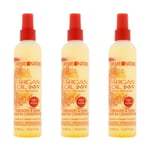 3x Creme of Nature Argan Oil Strength & Shine Leave In Conditioner 250ml