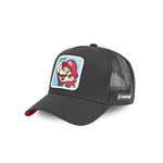 Casquette Homme & Femme Super Mario, Casquette Trucker, Mario, Coupe décontractée et Durable, Gris, Rouge, Bleu, Beige, Taille TU