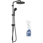 Grohe - Colonne de douche Vitalio Start System 250 avec inverseur noir + Nettoyant GrohClean