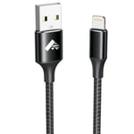 Aioneus Câble iPhone Chargeur iPhone 1M Certifié MFi Cable Lightning USB Cable iPhone Nylon Tressé Fil Chargeur iPhone Rapide Cordon pour iPhone 11 12 13 14 Pro XS Max XR 8 Plus 7 6s 6 Se iPad