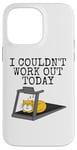 iPhone 14 Pro Max Cat On A Treadmill, I Couldn't Work Out Today, Fitness Funny Case