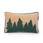 Forest Organic Cotton/Linen 50x30 Pillow Beige/Green/White, 30x50cm, Lexington