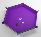 Gamegenic - Magnetic Dice Tray Hexagonal: Black / Purple