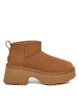 UGG W Classic Ultra Mini New Heights - Chestnut, Brown, Size 7, Women