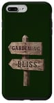 Coque pour iPhone 7 Plus/8 Plus Jardinage, panneau de signalisation en bois Bliss Garden