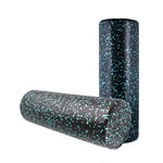 Calma Dragon Rouleau de massage Foam roller Longueur 45cm Diamètre 15cm, Matériau haute densité, et léger. Idéal rouleau massage pour les muscles, le yoga, le fitness et les maux de dos (Noir Blue)