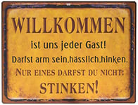 Sign - Willkommen