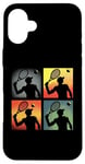 Coque pour iPhone 16 Plus Joueur de tennis Pop Art - Amateur de tennis vintage