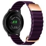 Samsung Galaxy Watch 3 45mm / Watch 46mm - Ægte læder rem 20mm - Rosa Guld/Cheryy