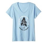 Womens Smiths Station The Great Outdoors Are Calling Tree Nature V-Neck T-Shirt