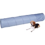 Relaxdays - Tunnel d'agilité pour chien, 3 mètres, jouet d'entraînement, d : 50 cm, obstacle Agility chiens, pliable, gris