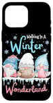 iPhone 16 Pro Max Walking In A Winter Wonderland Three Gnome Funny Christmas Case